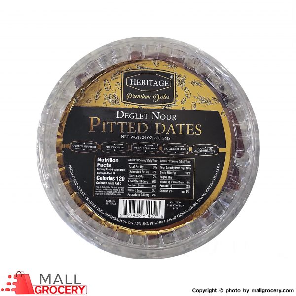 Heritage-Pitted Date 24 Oz 680 Gr