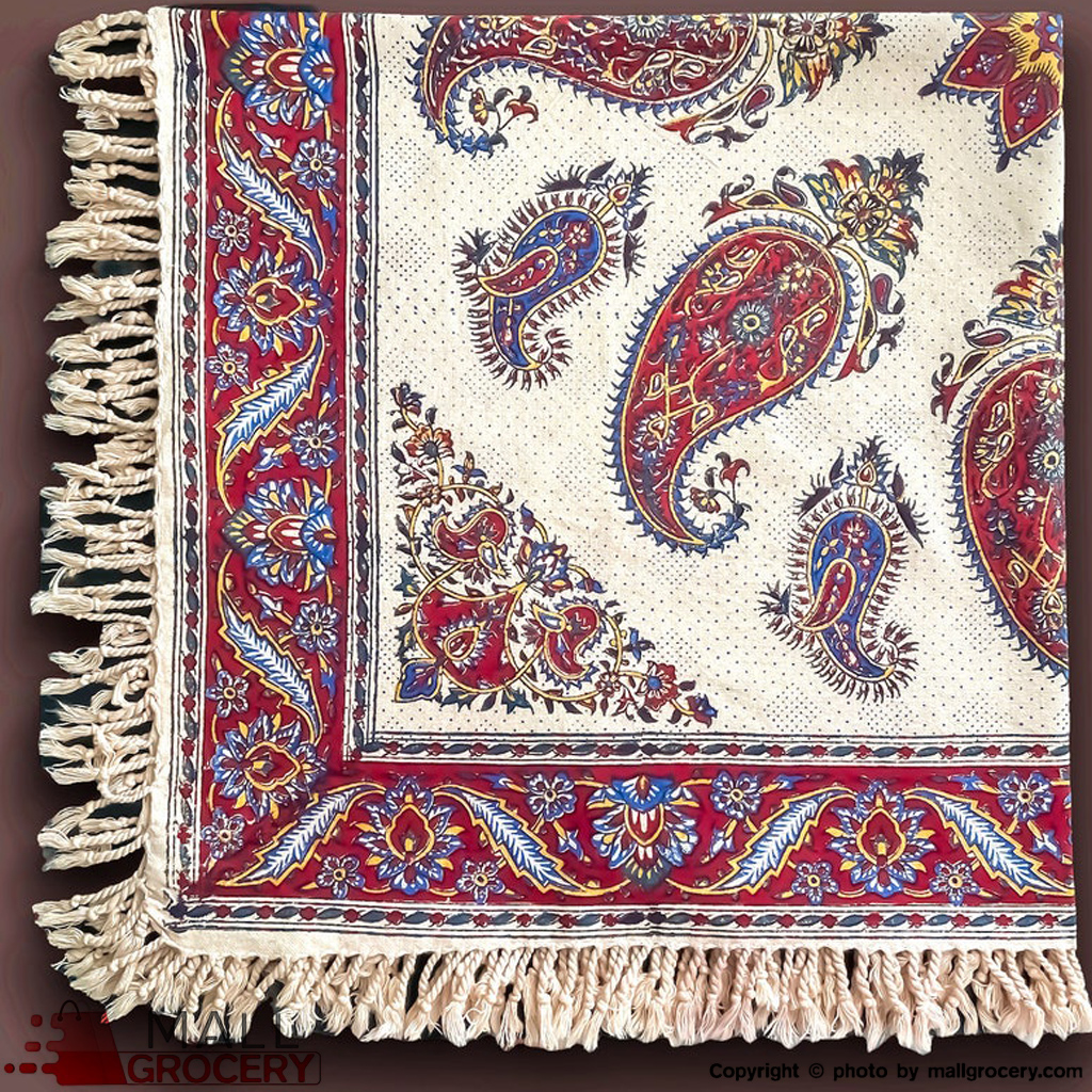 Termeh Tablecloth Hand-Painted and Hand-Woven 45x45-108 - Image 2