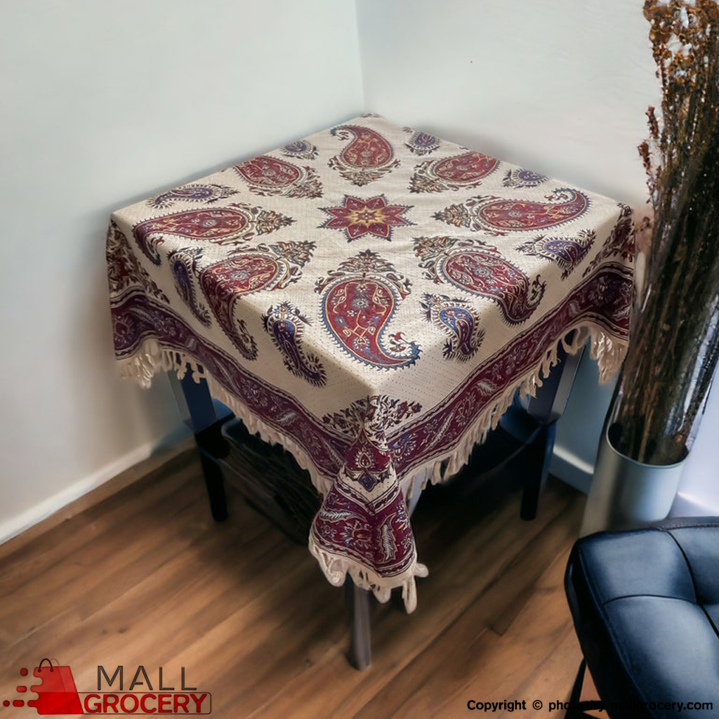 Termeh Tablecloth Hand-Painted and Hand-Woven 45x45-108 - Image 4