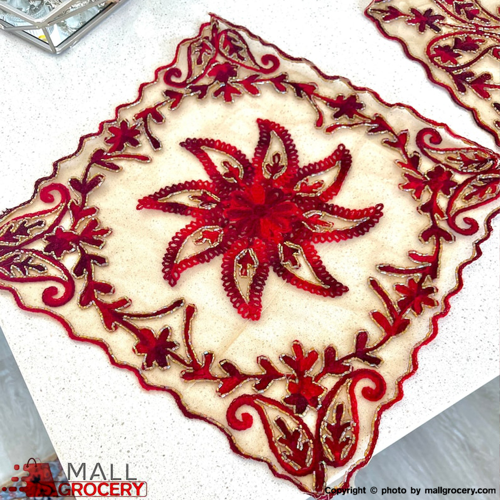 Hand-Woven Table Cloth with Traditional Patterns 3 pieces - Image 2