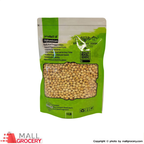 King Organic Foods- Chickpeas Double Roasted Yellow Afghanistan 1 Lb 454 Gr