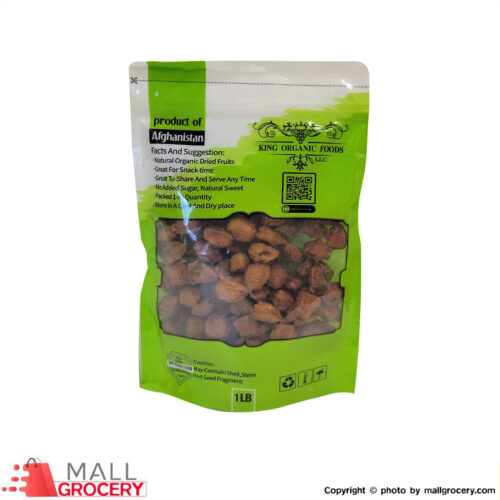 King Organic Foods- Aloo Bokhara-(Dried Plums) Afghanistan 1 Lb 454 Gr