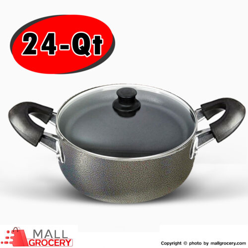 B Unique-Pot/Pan 24 Qt-AGS724-Non Stick Interior Aluminum Dutch Oven