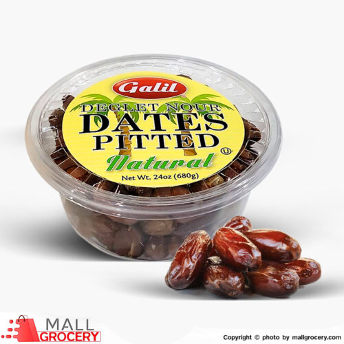 Galil-Deglet Nour-Dates Pitted 24 oz 680 Gr