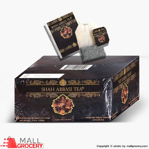 Shah Abbasi Tea-Black Earl Grey Special Envelope Tea Bag 50 x 2 Gr