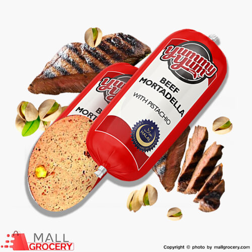 YummyYum-Kalbas Beef Mortadella with Pistachios-Halal-1 Lb 454 Gr