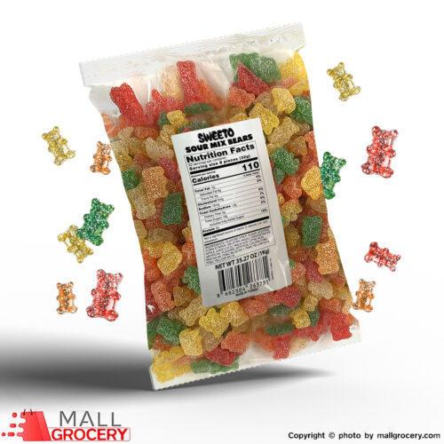 Sweeto-Gummy Sour Fizzy Mix Bears 1 Kg