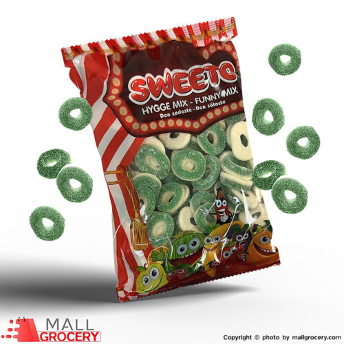 Sweeto-Gummy Sour Apple Rings 1 Kg