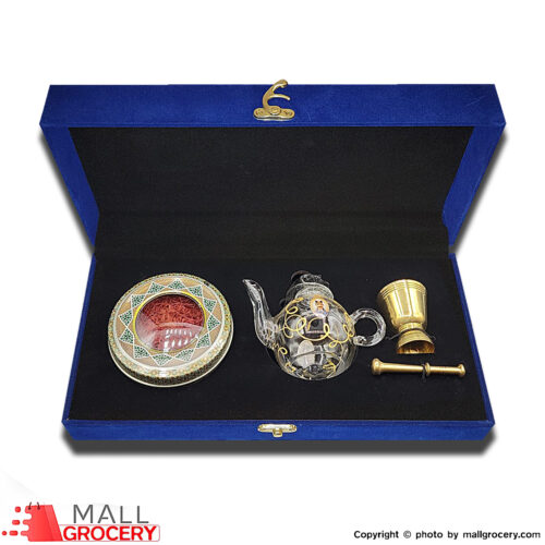 Maral-Saffron velvet gift box