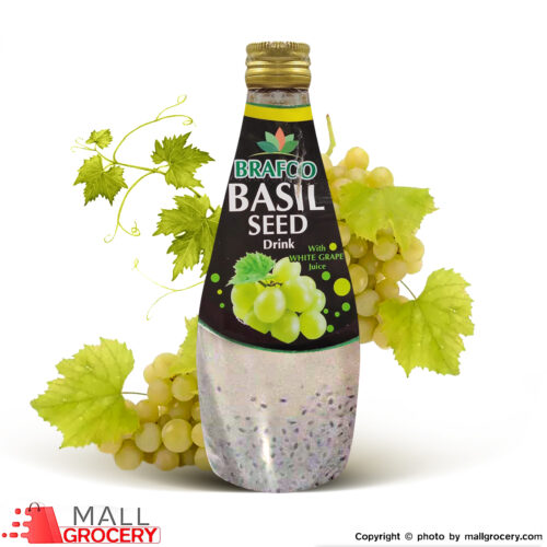 Brafco-White Grape Juice Basil Seed Drink 290 ml (9.8 Oz)