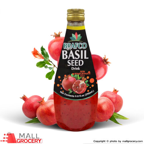 Brafco-Pomegranate Juice Basil Seed Drink 290 ml (9.8 Oz)