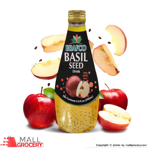 Brafco-Apple Juice Basil Seed Drink 290 ml (9.8 Oz)