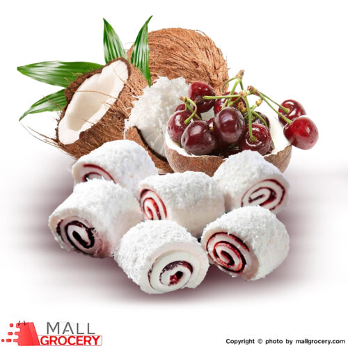 Narin-Turkish Delight Coconut with Sour Cherry- Big Rolls Baslogh 5 Kg 176.36 Oz