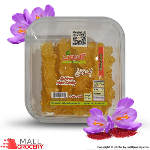 Nabat Goldis-Saffron Crystal Rock Candy 300 Gr-Gift