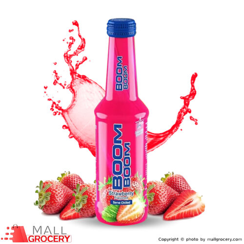 BoomBoomStar-Strawberry Flavored Carbonated Drink 250 ml (8.5 Oz)