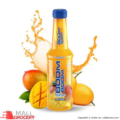 BoomBoomStar-Mango Flavored Carbonated Drink 250 ml (8.5 Oz)