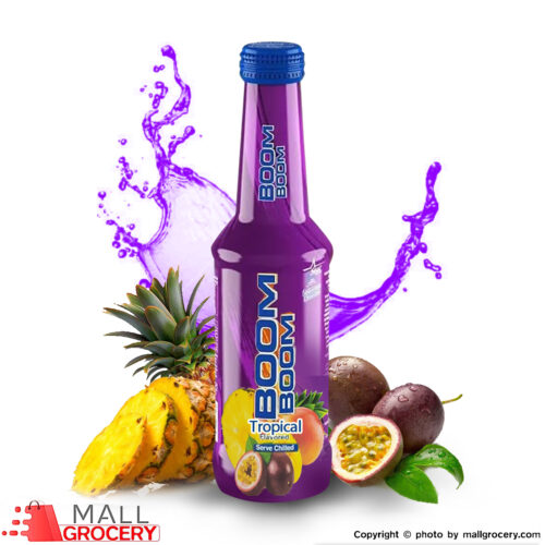 BoomBoomStar-Tropical Flavored Carbonated Drink 250 ml (8.5 Oz)