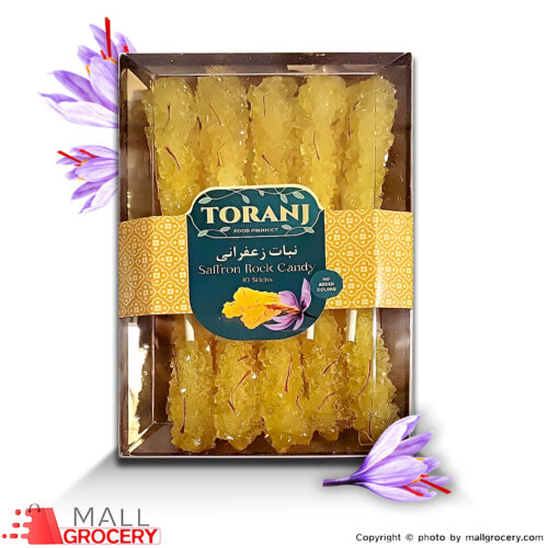 Nabat Toranj-Saffron Rock Candy 10 Stick 5.29 oz 150 Gr